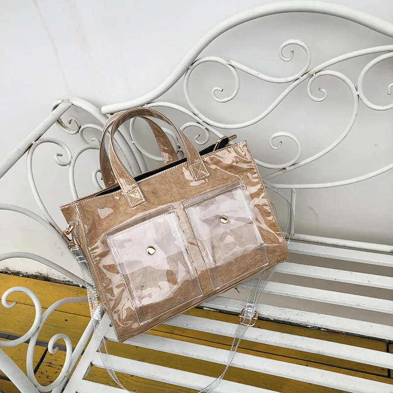 

2019 summer JIULIN Korean casual kraft paper mobile versatile simple large capacity single shoulder ladies bag