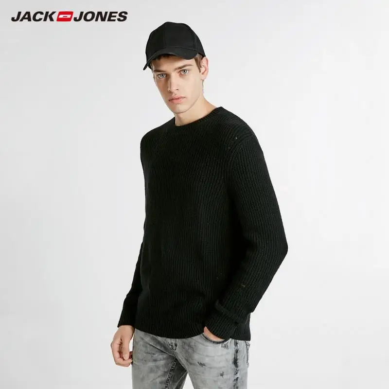 

JackJones Winter Men's Wool ripped Casual sweater Top 218424502