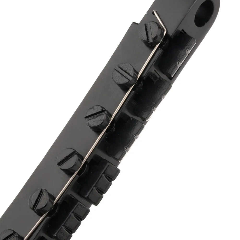 Musiclily 12 струнная гитара ABR-1 Стиль Tune-o-Matic мост и хвостовая часть Набор для Les Paul Стиль гитары, черный