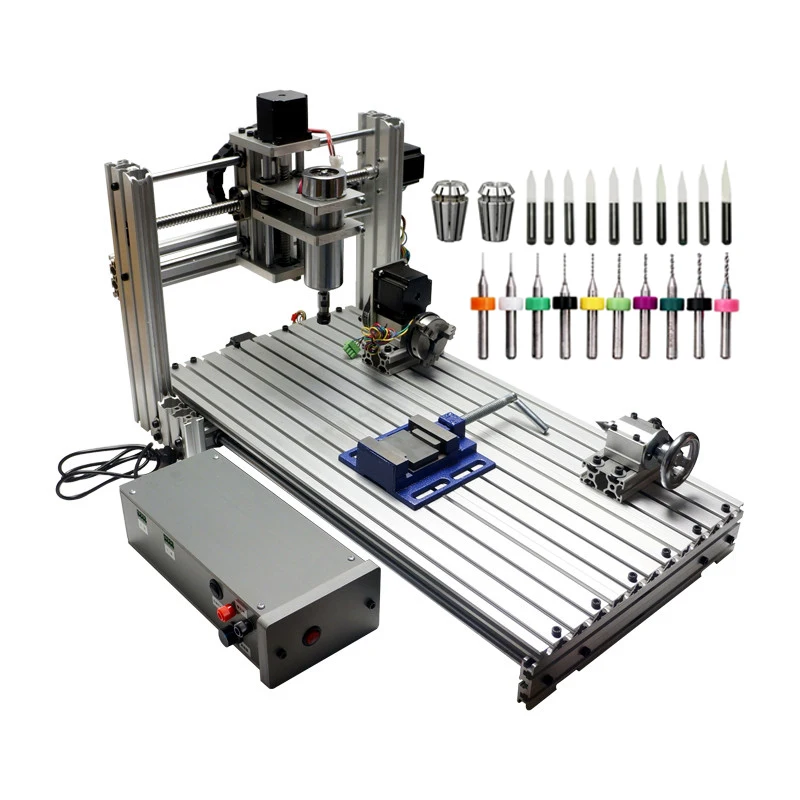 DIY CNC маршрутизатор 3060 металлический мини фрезерный станок для печатной платы