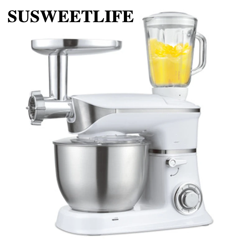 Household Multifunctional Cooking Machine, Chef's Machine, Juicer, Meat Grinder, Fresh Juice Extractor, Soybean Milk Shake Mixer prime ever fresh meat adult dog medium