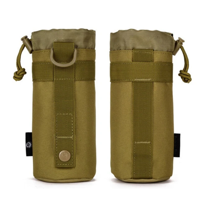 Taktische Molle Wasser Flasche Tasche Tasche Militär Outdoor Reise Wandern  Kordelzug Wasser Flasche Halter Wasserkocher Träger