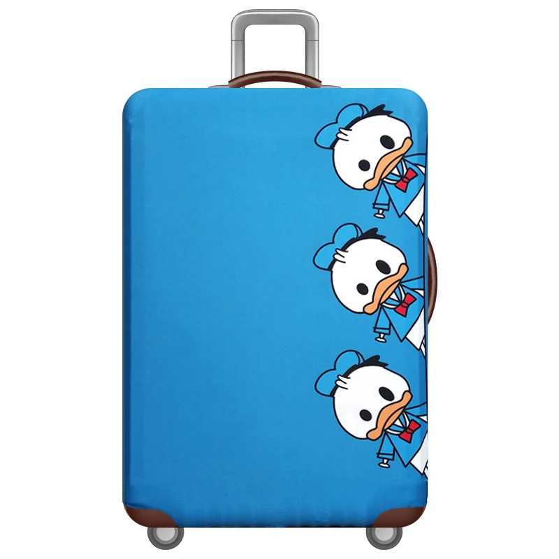 QIAQU эластичный мир путешествия багаж защитный чехол Животный узор костюм 18-32 дюймов чемодан Крышка качество аксессуары для путешествий - Цвет: D Luggage cover