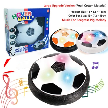 

Levitate Soccer Ball Air Cushion Floating Foam Football LED Light Music Gliding Toys Soccer for Kids Toy Gift size S/M/L