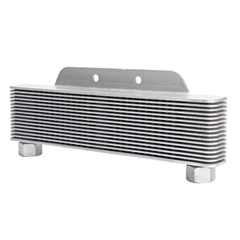 

15 Rows Motorcycle Engine Oil Cooler Cooling Radiator Aluminum 238mm Universal Oil Cooler Radiateur