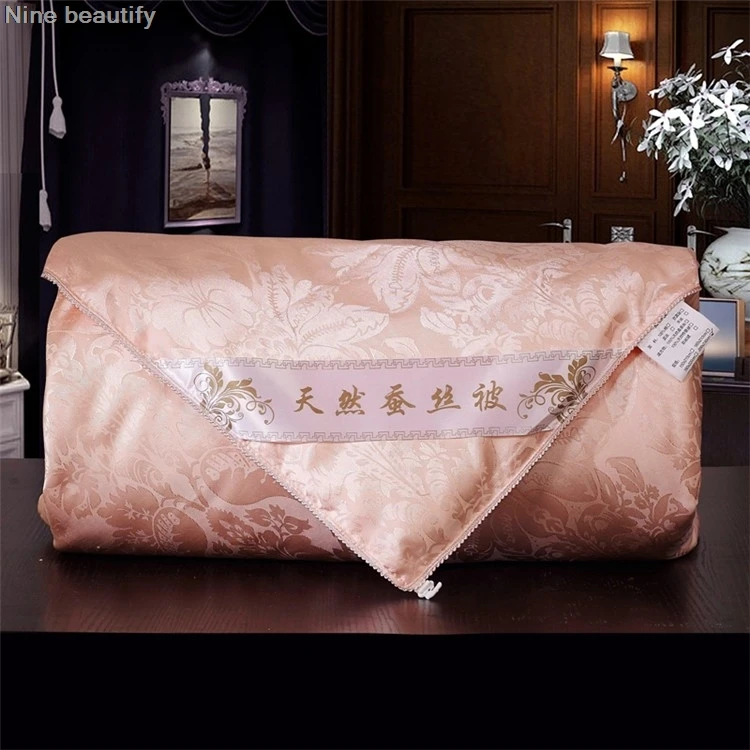 - Quality Home Textile Natural 100silk Comforters Hand Work Silk Quilts Autumn Winter Gorgeous Blankets Accept Custommade