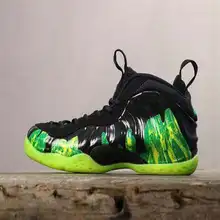 Foamposite/Новинка; спортивные кроссовки в стиле ретро; Цвет зеленый, желтый; оранжевая, Белая обувь; брендовая мужская баскетбольная обувь; большой размер 11