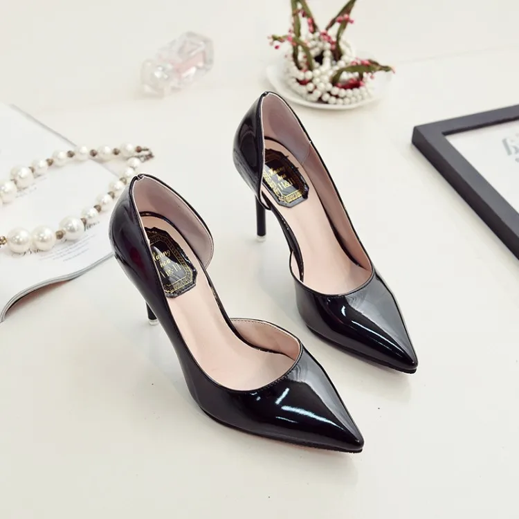 

WOMEN'S Shoes 2017 New Style Korean-style Spring And Summer Pointed High Heels Thin Heeled Shoes Women's Spring Side Cutouts Hig