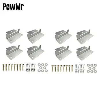 

PowMr Solar Mounting Brackets Z-Types Solar Mounting Kit of 4 Units 2 Set For RV Boat Off Grid Roof Z Brackets
