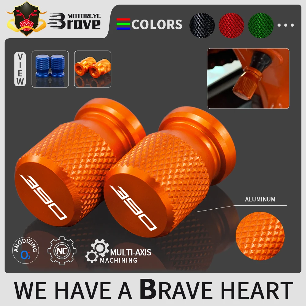 Motorcycle Wheel Tire Valve Stem Caps CNC Airtight Covers For KTM KTM