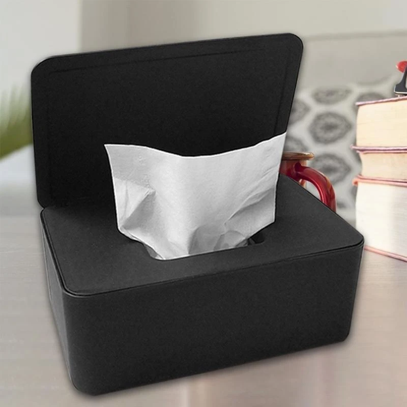 Plastic Wet Wipes Dispenser Tissue Box Container Solid Napkin Holder with Lid Plastic Wet Wipes Dispenser Tissue Box Container Solid Napkin Holder with Lid