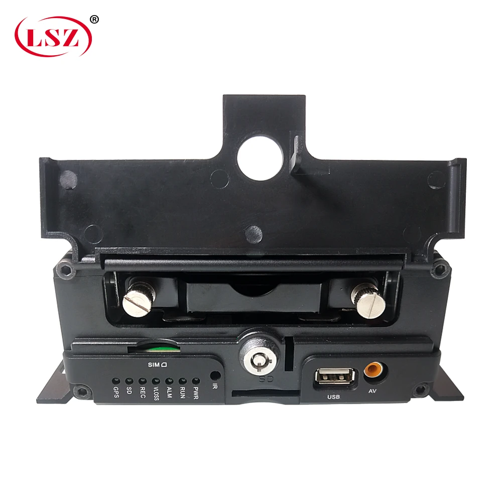  LSZ 3G GPS WIFI MDVR Control de 4 canales tarjeta SD + Grabación hdd gran voltaje DC8V-36V bus/taxi
