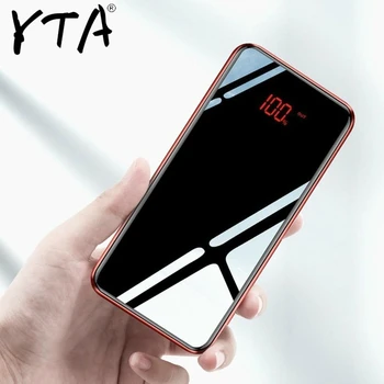 ミニ電源銀行30000の1900mah × xiaomi mi powerbank pover銀行充電器デュアルusbポート外部バッテリーpoverbankポータブル