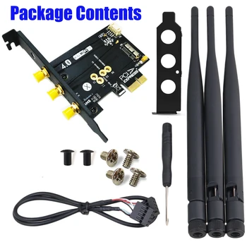 

PCI-Ex1 BCM943224 /BCM9436cs2/BCM943602CS WiFi + Bluetooth 4.0 Adapter Card For Local Switching Of MACOS X Yosemite 10.10+