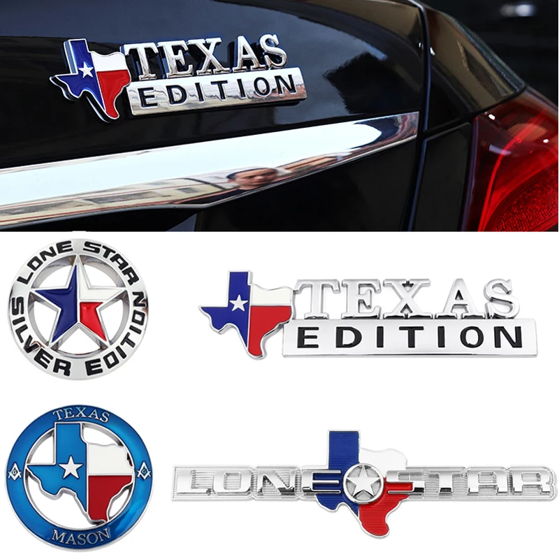 Металлический одинокая звезда эмблема Texas Edition Эмблема для Jeep Grand Cherokee и Renegade Patriot