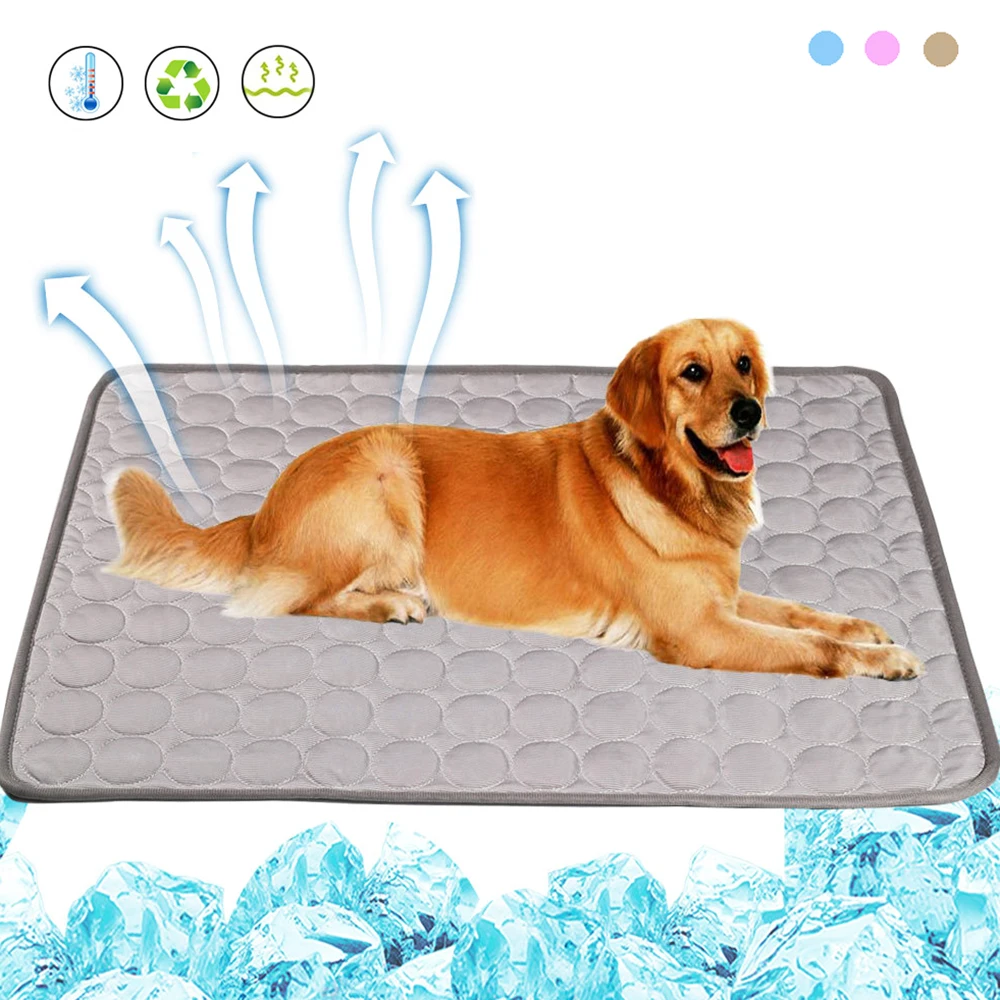 Esterillas enfriadoras de verano para mascotas, manta para cama de perro, sofá para perros y gatos, esterilla portátil para viaje, acampada, Yoga, accesorios para dormir