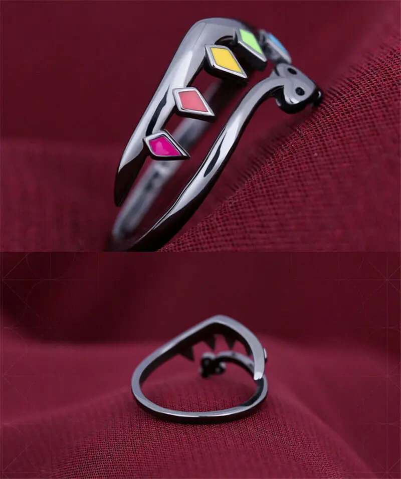 Details about   Anime Touhou Project Flandre Scarlet S925 Silver Finger Ring Pendant Adjustable 