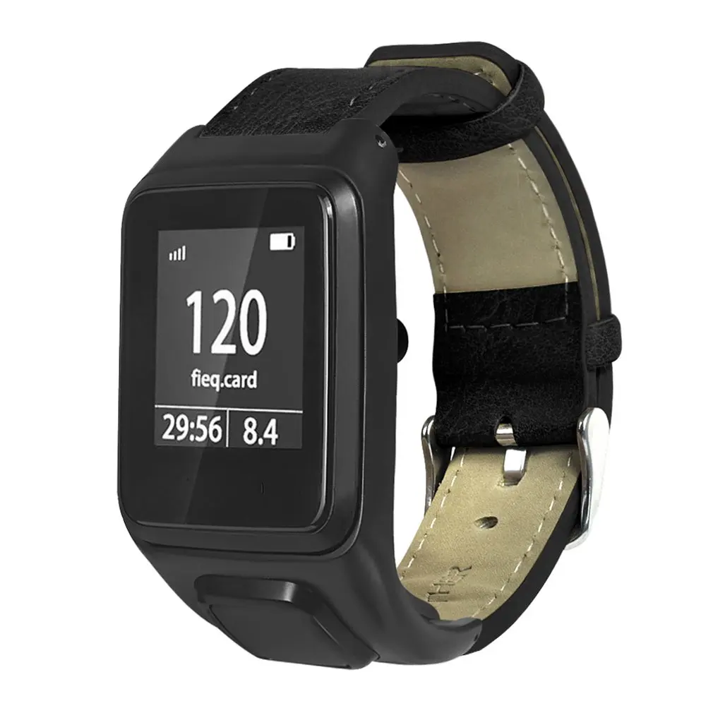 Для Tomtom Runner3 для Tomtom ADVENTURER винтажная текстура плоский кожаный ремешок Профессиональный Гладкий минималистичный дизайн