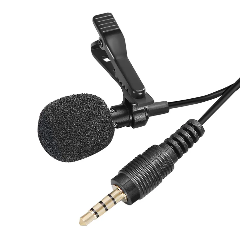 Мини петличный микрофон зажим для галстука микрофоны смартфон запись ПК клип на лацкане поддержка говорящая пение Речевая высокая чувствительность