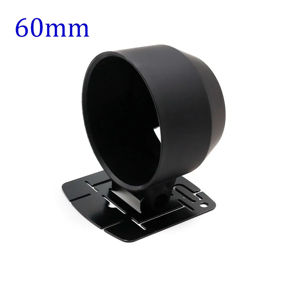 

60mm Car Voltmeter Oil Pressure Meter Gauge Holder Black Plastic Single Hole Dash Water Temp Meter Oil Temp Gauge Cover 2.5-Inch