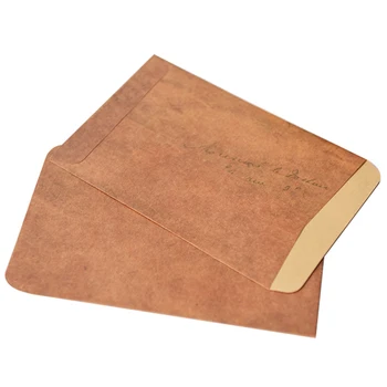 

HOT-100Pcs/Lot Vintage Kraft Paper Stamp Series Envelopes Antique Kraft Gift Envelope 16X11cm Wholesale