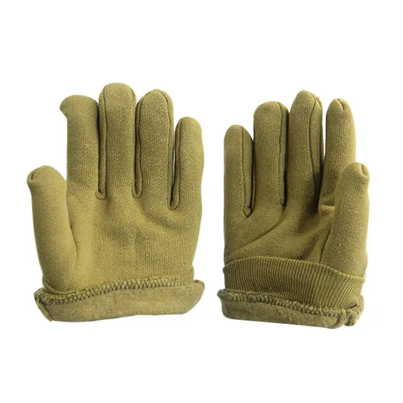 Практичные утолщенные защитные перчатки с большим ртом и высокой температурой, бархатные перчатки высокого качества из хлопчатобумажной ткани, термоперчатки