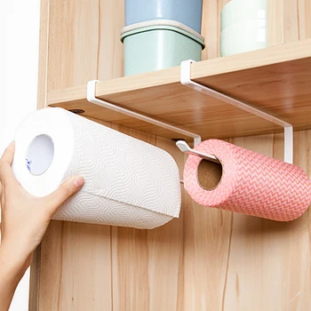 

Kitchen Toilet Paper Holder Tissue Towel Shelf Hanging Organizer Storage Rack Bathroom Supplies Kitchen Accessories