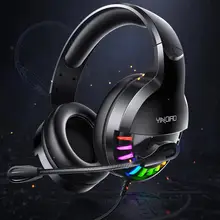 PS4 Gaming Headphones Gamer 7 1 Surround Sound USB 3 5mm Wired RGB Light Game Headphones with Microphone for Xbox One PS4 Table