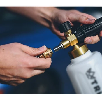 

Sonlin Cleaning Machine Vehicle Cleaning Hydraulic Giant Nozzle High Pressure Foam Lance 2L-Fine Copper Extra-Large PA Pot Snowf