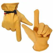 Кожа Перчатки; не скользящие износостойкие, пропускающие воздух; высокое температура сварщику перчатки