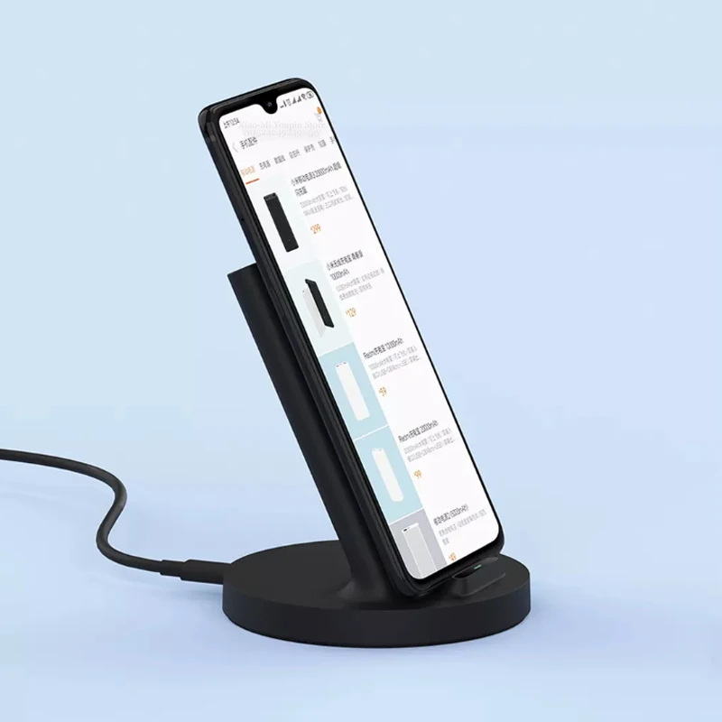 Беспроводное зарядное устройство Xiaomi вертикальное макс. 20 Вт с флеш зарядкой