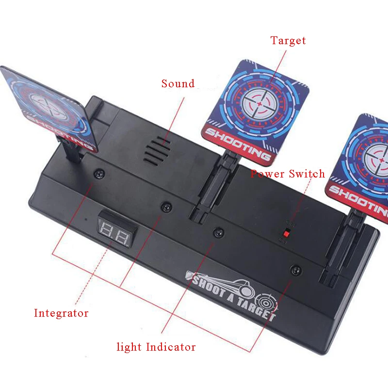 DIY High Precision Scoring Auto Reset Electric Target For Nerf Gun Accessories Toys for outdoor Fun Sport Toy Parts