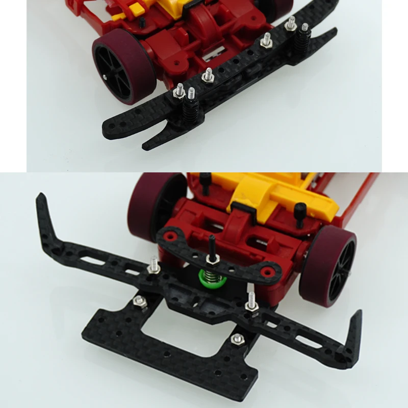 

self-made carbon MS/MSL swing fish car set/Inner Suspension Set Spring left and right up and down For TAMIYA MINI 4WD Car