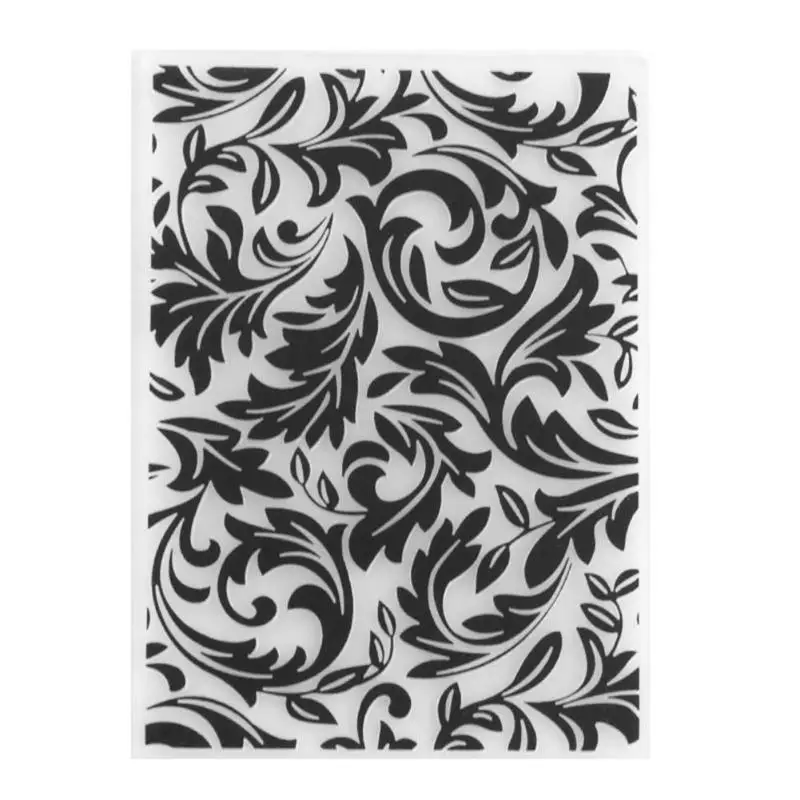 DIY Scrapbooking Plastic Embossing Template Folder Stencil for Album Card Fondant Cake Decorating Tools - Цвет: Черный