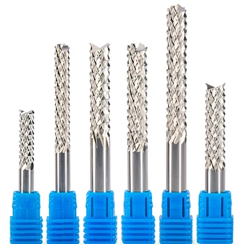 

2pcs 6mm Good Quality Tungsten Steel Carbide End Mill Engraving Corn Teeth Bits CNC PCB Rotary Burrs Milling Cutter Drill Bit