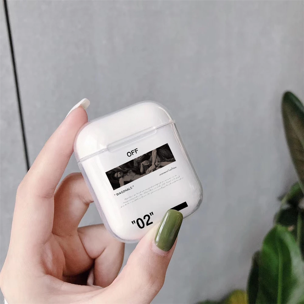 Модная bluetooth-гарнитура, наушники уличного бренда, чехол для Airpods 2 1, роскошный спортивный прозрачный жесткий чехол из поликарбоната и ТПУ