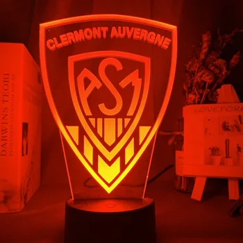 

Clermont Auvergne Led Night Light for Dorm Decor Table Lamp Cool Starting School Gift University School Badge Custom 3d Lamp