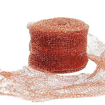 

Weatherproof Home Copper Mesh Flexible Nonflammable Wildlife Control Stopper Cuttable Block Mouse Yard Stuff Hole Multipurpose