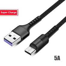 Supercharge usb type C кабель для huawei P30 P20 Lite Xiaomi Mi 9 Quick Charge 3,0 usb type C зарядный кабель для samsung S8 S10 9