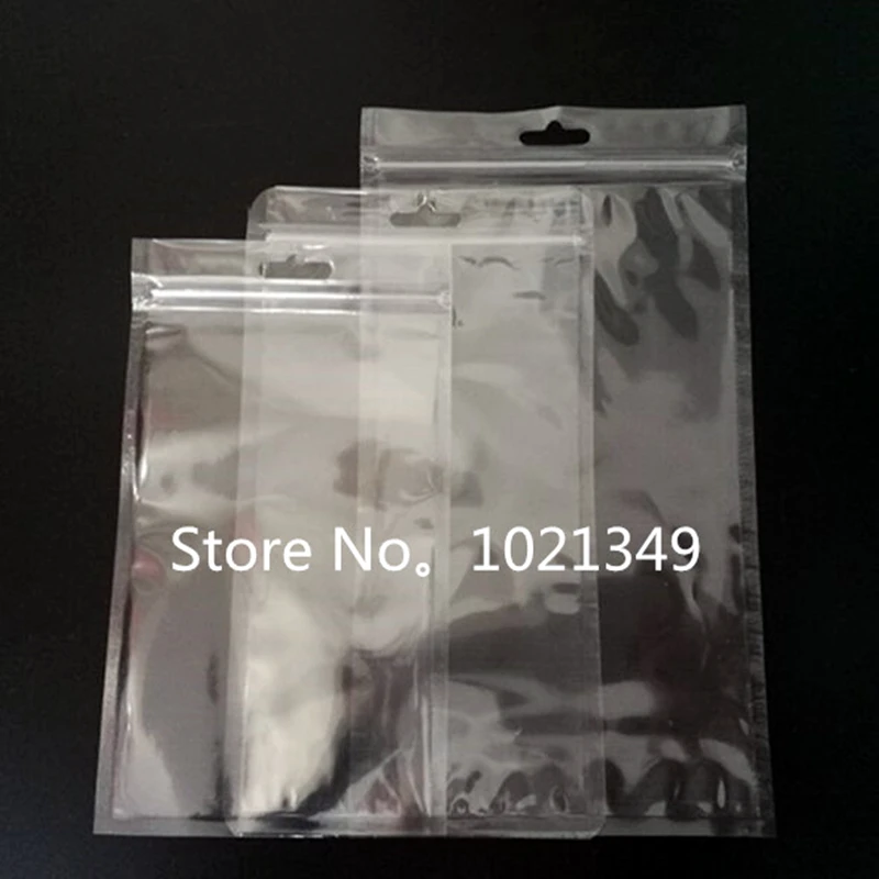 200pcs/ 12*21cm Zip lock clear Self Sealing Plastic packaging Bag zip lock poly bags zipper bags,Sundries Storage Waterproof bag 5