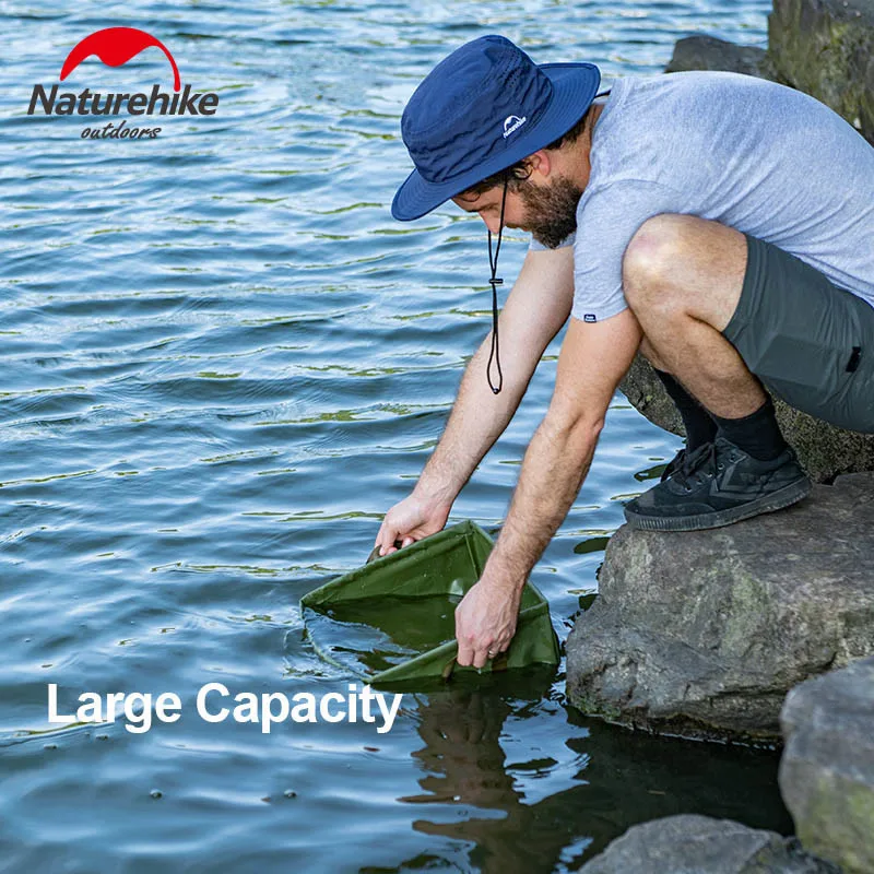 Naturehike 13L Складная квадратная емкость для воды большая емкость портативное ведро для хранения для дома и путешествий Многофункциональный резервуар для воды