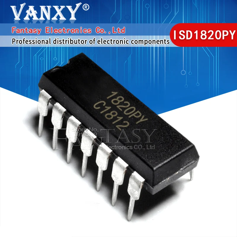 5 шт. ISD1820PY DIP14 ISD1820 DIP 1820PY DIP-14 и IC | Электронные компоненты принадлежности