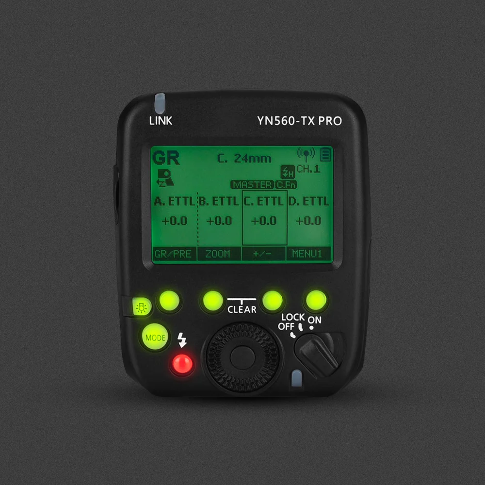 YONGNUO YN560-TX PRO 2,4G накамерный триггер вспышки Speedlite беспроводной передатчик для YN862C/YN968C/YN200/YN560III для Canon и т. Д