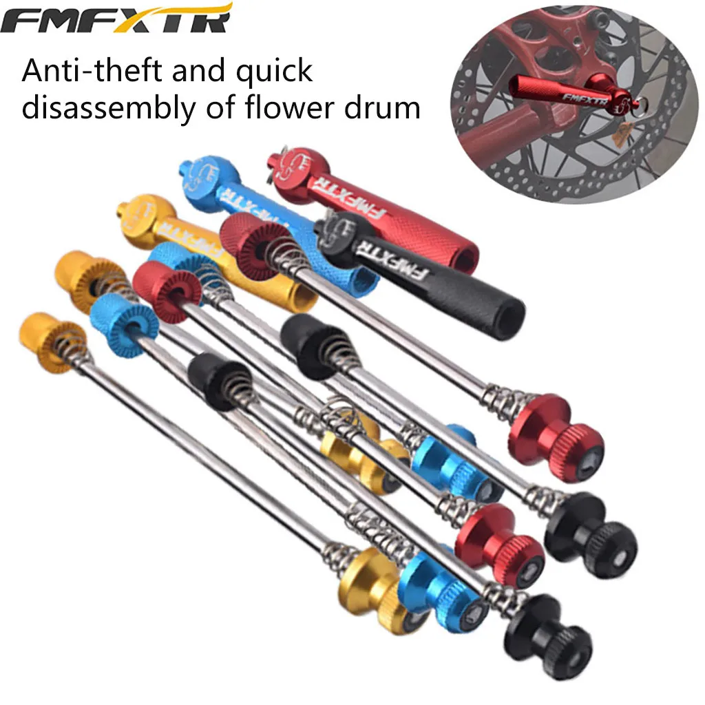 

Mtb Road Bike Wheel Locking Security Quick Release Skewers Anti Theft Skewer Set Bicycle Post Equipment Outdoor Cycling Parts