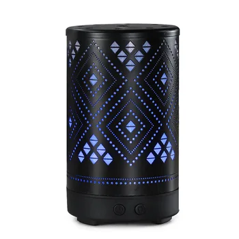 

New Iron Art Aromatherapy Machines 100ml essential oil nebulizer openwork pattern humidifier Air Freshener for Bedroom Sleep