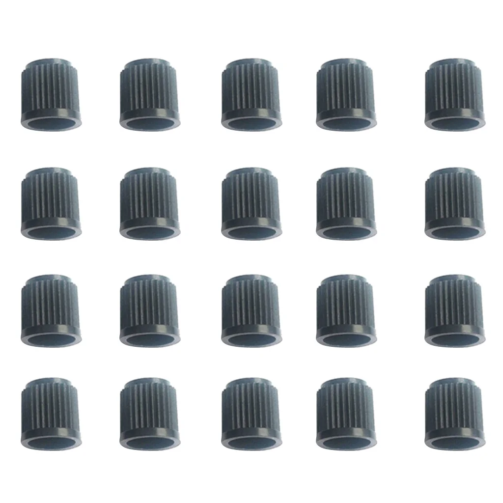 20 Pieces Plastic Auto Car Bike Motorcycle Truck wheel Tire Valve Stem Caps Black