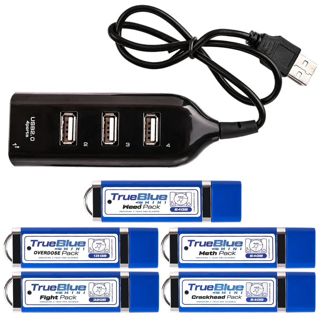 Comprar HOT True Blue Mini Paquete de Crackhead Paquete de dosificación Paquete de hierba Paquete de Crackhead Paquete de meta Lucha paquete para PlayStation Classic