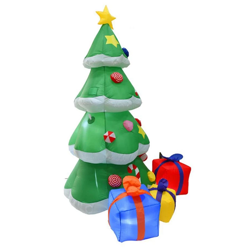Hot Sale 2.1M High Automatic Inflatable Christmas Tree Christmas Garden Decoration Spree Home Decor Party Supplies