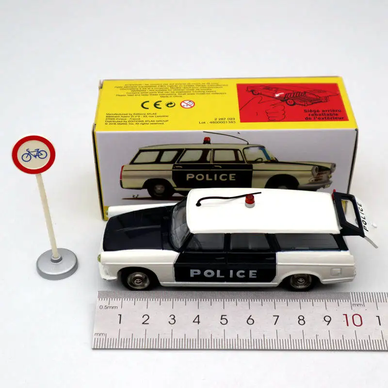 Atlas 1:43 Dinky игрушки 1429 BREAK PEUGEOT 404 полиция миниатюры литые модели Коллекция