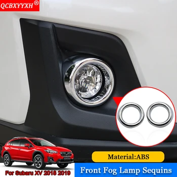 

QCBXYYXH Car-styling ABS Front Rear Fog Lamp Sequins Trims Fog Light Frame Strip Covers Auto Accessories For Subaru XV 2018 2019